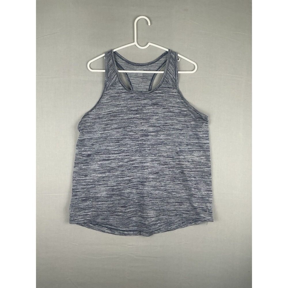 Danskin Now Racerback Tank Top Womens XL Blue White Space Dye Athletic